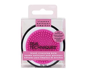REAL TECHNIQUES Bálsamo de limpieza con almohadilla de limpieza profunda para el cuidado del cepillo de maquillaje