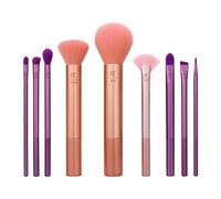 REAL TECHNIQUES Insta Artist Brush Kit, Face, Cheek & Eye Brush Set, Makeup Brush Kit, For Foundation, Blush, Bronzer, Concealer, & Eyeshadow, Professional Quality Makeup Tools, 9 Piece Set