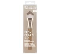 Real Techniques New Nudes 2.0 Foundation Makeup Brush, Triple-Layered Face Brush for Liquid Foundation & Tinted Moisturizer, Seamless Blending, Cruelty-Free, 1 Count