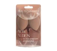 Real Techniques New Nudes 2.0 Bare Finish Makeup Sponge 4-Pack, Makeup Blending Sponges for Liquid & Cream Foundation, Skin Tints & Illuminators, Cruelty-Free