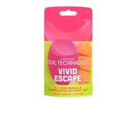 Real Techniques Vivid Escape Xl + Mini Miracle Complexion Sponge Case 4 Pcs
