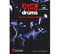 Real time drums (it) batterie +cd - metodo base per batteria - version italienne
