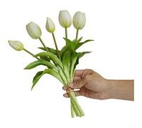 Real Touch Latex Tulip Flexible Wire para tallo Decoración Real Touch | Alambre interno flexible para tallo, flexible a cualquier forma, longitud recortable, se adapta a varios jarrones