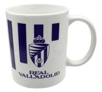 CYPBRANDS Real Valladolid Taza, Cerámica, Escudo, Pucela, Desayuno, Menaje, Color blanco, Producto Oficial