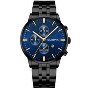 Real Watch Fashion - Reloj de cuarzo para hombre, acero inoxidable, A, talla única