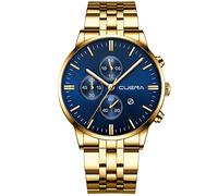 Real Watch Fashion - Reloj de cuarzo para hombre, acero inoxidable, G, talla única