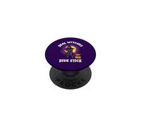 Real Witches Ride Stick Divertido Gato Negro Halloween PopSockets PopGrip Adhesivo