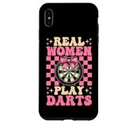 Real Women Play Dardos Diana Dardos Chica Mamá Coqueta Bow Carcasa para iPhone XS MAX