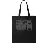 Real Women Use 3 Pedales Transmisión Manual Bolsa de Mano de Algodón Natural Ecológico Negro, Negro, Talla Única, Negro, En storlek