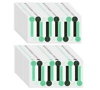 Realand 800 calcomanías de sellado de alimentos hechas a mano, color negro, verde, blanco, autoadhesivas, para panadería, tira de 10 cm, etiquetas de sellado de embalaje a prueba de manipulaciones