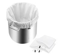Realand Paquete de 4 bolsas de cerveza extragrandes de 64,5 x 58,6 cm, bolsa de colador de malla fina reutilizable, bolsa de filtro con cordón para elaboración de cerveza, sidra, mead, suministros de