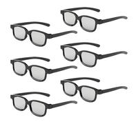 Reald - Gafas 3D polarizadas circulares no intermitentes pasivas para cine en formato real/proyector de TV 3D polarizado pasivo, gafas 3D que soportan TV 3D y cine (6 piezas)