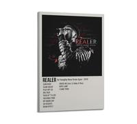 Realer by Youngboy Never Broke Again - Póster de pared con diseño estético para sala de estar, dormitorio, 50 x 75 cm, estilo marco