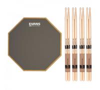 RealFeel Evans Apprentice Pad 7 & LA 5A Wood Tip Sticks