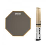 RealFeel Evans Apprentice Pad 7" & Promark Oak 5B Sticks