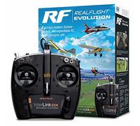 RealFlight Evolution - Software de simulador de Vuelo RC con Controlador Interlink DX Incluido RFL2000 simuladores de Aire/Heli compatibles con Auriculares VR Opciones multijugador en línea