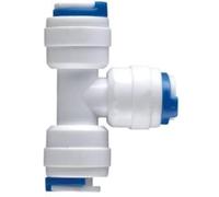 Realgoal 3/8 "X3/8"X1/4"" Tee 3 Way Tube Quick Connect Tube Push Fit Quick Fittings Conector para RO Water Reverse Osmosis Pure Filter System (Pack de 3)