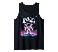 Realidad GLITCHING Existencial Retro Espacio Persona Camiseta sin Mangas