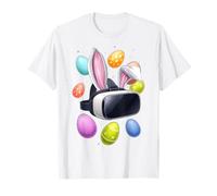 Realidad Virtual VR Jugador Videojuego Huevos Orejas De Conejito Lindo Camiseta