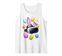 Realidad Virtual VR Jugador Videojuego Huevos Orejas De Conejito Lindo Camiseta sin Mangas