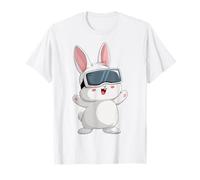 Realidad Virtual VR Player Video Gaming Conejo Conejo de Pascua Camiseta