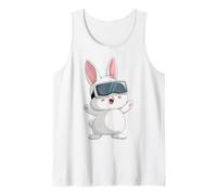 Realidad Virtual VR Player Video Gaming Conejo Conejo de Pascua Camiseta sin Mangas