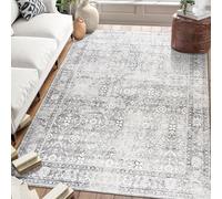 ReaLife Alfombra Lavable a Maquina - Fabricada con Fibras recicladas Trellis - Silver Ivory, 225 x 285 cm