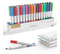 REALIKE Juego de bolígrafos de doble punta para Cricut Maker 3/Maker/Explore 3/Air 2/Air Fine Point Pen Write Drawing compatible con Circuit Explore Machines 0.4 Tip y 1.0 Tip