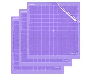 REALIKE Strong Grip Bases de Corte 3 uds 12X12” de Adherencia Recambio de alfombrilla de corte para Explore Air2/One Machine Maker Machine Expression1/2/3.