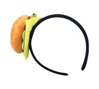 RealisitcHamburger - Diadema de felpa suave, accesorio de peinado para mujeres y niñas, juego de rol, fiesta de disfraces