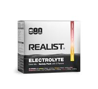 REALIST® Electrolitos sin azúcar - Polvo electrolito con 1000 mg de sodio, 330 mg de potasio y 60 mg de magnesio - Hidratación Rápida - Deportes, KETO, ayuno (30 sobres, paquete de muestra (5