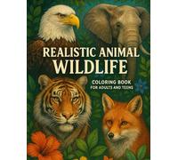 Realistic Animal Wildlife Coloring Book for Adults and Teens: Explore theBeauty of the Animal Kingdom with Intricately Detailed, True-to-Life Animal ... for Stress Relief and Mindful Creativity