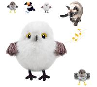 Realistic Bird-Shaped Interactive Cat Toy, Interactive Cat Toy Shaped Like a Realistic Bird, Flying Flapping Bird Cats Toys for Indoor, Rechargeable Touch Activated for All Breeds(Tit)