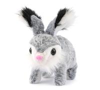 Realistic Bunny Stuffed Animals - Electric Jumping Animal | Interactive Robot Bunny Pet with Motion Action, Plush Toy for Indoor Play, Home Entertainment Category Decor, Animated Animal Companion