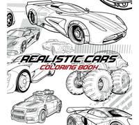 Realistic car: Coloring book