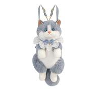 Realistic Cat Plush Backpack - Fashion Stuffed Bag, Stuffed Animal Shoulder Bag with Adjustable Strap | Cute Cat Plush Backpack for Women, Girls, College Students, Travelers, Daily Commute, Campus, Sh
