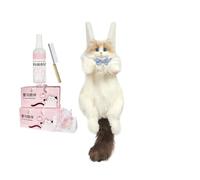 Realistic Cat Stuffed Animal Backpack - Plush Bag | Soft Removable Shoulder Strap with Durable Polyester Material Lightweight Design with Zipper Closure for College Work Travel Weekend Hiking Picnic