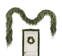 Realistic Christmas Garland - Winter Pine | Real Touch Pine Garland Decoration Hanger Porch, Fireplace, Mantel, Stairs, Home, Party, And Holiday Welcome Display