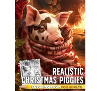 Realistic Christmas Piggies: Winter Piggy Coloring Pages Featuring Cute Farm Animals, Cozy Holiday Scenes, Warm Festive Moments, and Snowy Fun for Kids & Adults