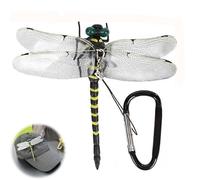 Realistic Dragonfly Clip, Attach to Backpack/Hat for Bugs Repellent, Fake Dragonflies for Garden & Outdoor Fly Deterrent