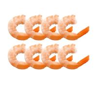 Realistic Fake Food Display Set, Artificial Cooked Shrimp Model, Kitchen Decor, Food for Kids, Restaurant, and Photography Props, 2.2x1.77 Inches 8pieces