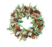 Realistic Fall Berry Wreaths - 18.9inch Leaves, Berries Design Garland