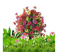 Realistic Faux Flower - Outdoor Decor Bundle, 15.75 Inches Artificial Plant Display with Uv Protection Use, Weather Resistance, Decorative Accent, Garden Ornament for Outside Indoor Garden Patio Porch