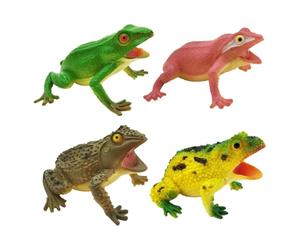 Realistic Frog Figurines - Durrable Sound Toys, Smmooth Surrface PVC Animal Models, Ensurre Fun Bathing Toad Figure Set, Primme Educational Science Learnings - For Todler Babby Birthday Decor