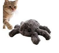 Realistic Horror Plush Spider, 3 modos interactivos Electronic Pet Toy, Sound Light Moving Crawling Animal Simulation Device For Cats Dogs Medium Large Breed Boredom Relief