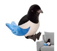 Realistic Magpie Plush Toy | Simulation Bird Stuffed Animal 20cm Soft PP Cotton Plush Doll Decorative Toy | Birthday Gift For Kids Home Room Decor To Your Living Space.
