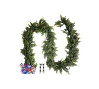 Realistic Outdoor Garland - Fireplace Garland | 270cm Christmas Ornament with Handcrafted Styling, Seasonal Pine for Stairs Railings, Winter Home Decoration, Holiday Decor for Garden Fence Staircase