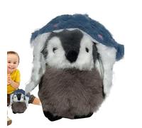 Realistic Penguin Plush Toy - Soft Animal Figurine for Bedroom Shelf Décor, Cute Stuffed Animal | Lifelike Penguin Cuddle Toy for Home Living Space, Wildlife Ornament for Kids Adults Collectors