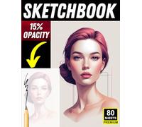 Realistic Portrait Tracing Sketchbook: 80 Light-Opacity Pages for Face Drawing & Proportion Practice