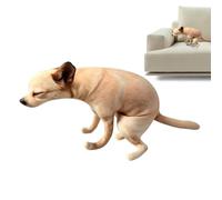 Realistic Puppy Stuffed Toy - 3D Dog Shaped Plush Pillow, Soft Cushion | Realistic Puppy Stuffed Toy - 3D Dog Shaped Plush Pillow, Soft Cushion Funny Pooping Dog Plush, Cuddly Animal Decor, Stress R